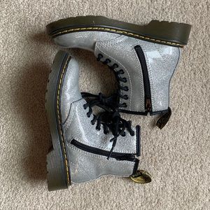 Dr Martens 1460 Glitter Boots, Kids size 12
